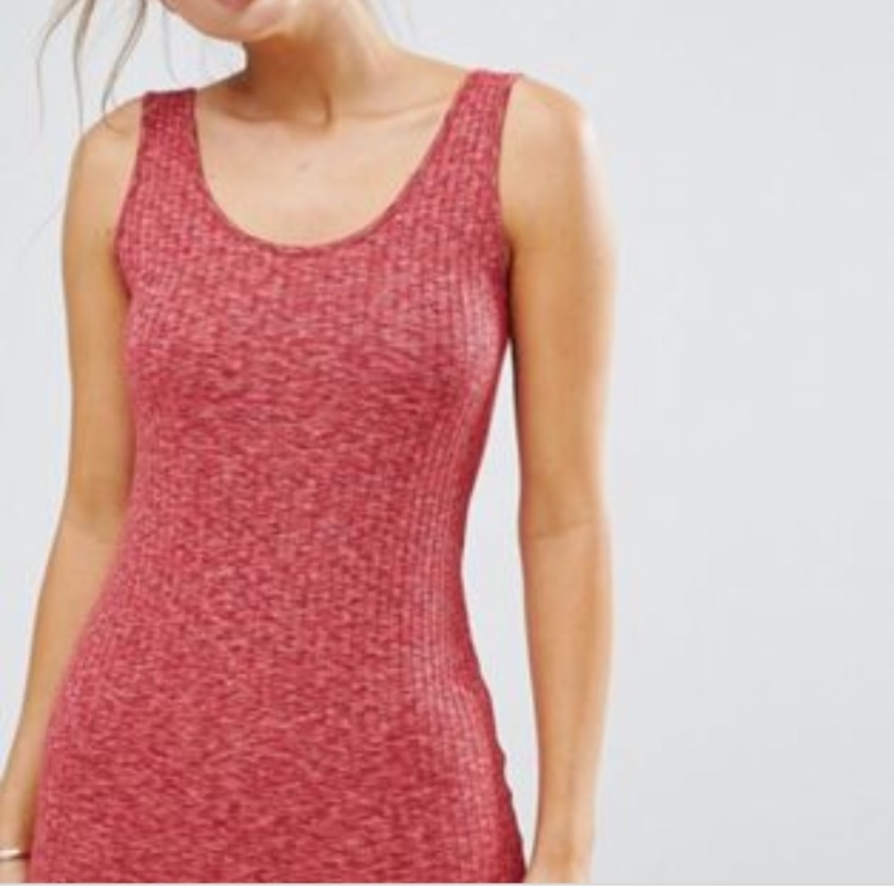 ASOS Mini Bodycon Dress in Marl Rib - Picture 2 of 5